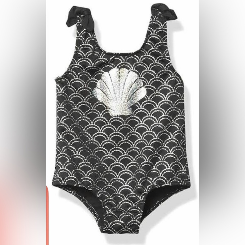 Pink Platinum Iridescent One-Piece Swimsuit for Girls Size 10/12